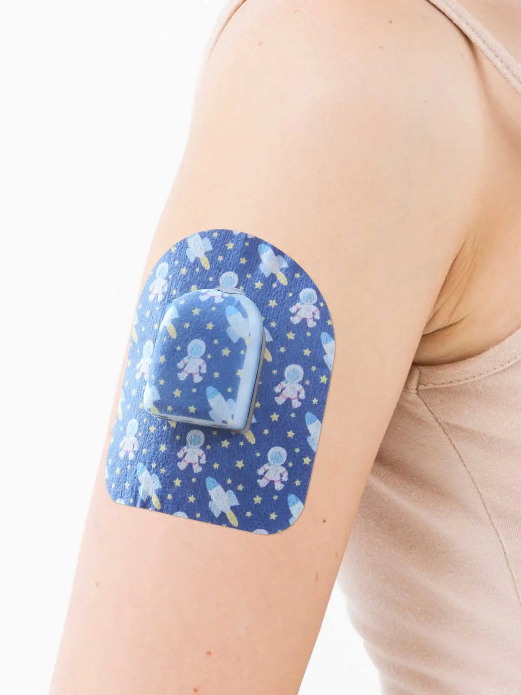 Plåster för Omnipod-podd, motiv Astronaut, på armen