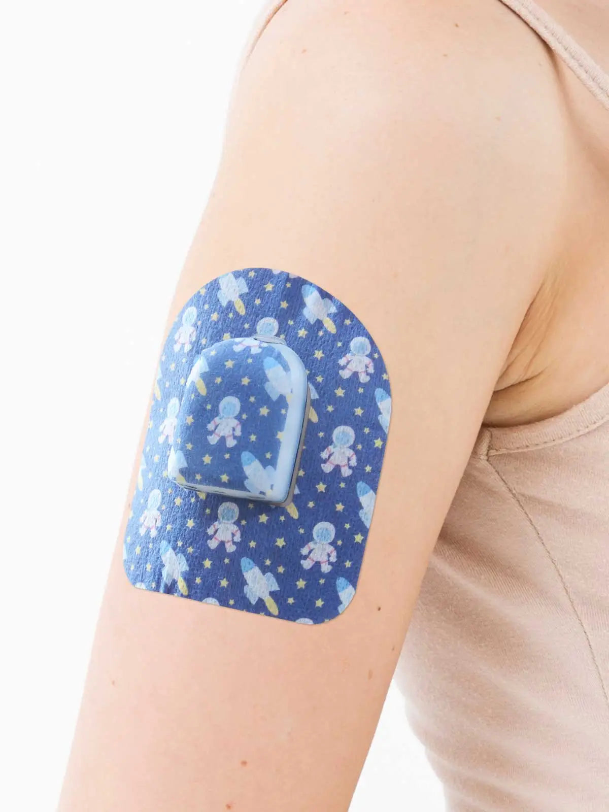 Plåster för Omnipod-podd, motiv Astronaut, på armen