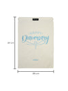 Kaio-Dia Diaversary Shoe Bag dimensions: 37 cm height by 25 cm width. 'Happy Diaversary' print displayed on the front with Kaio-Dia label on top.