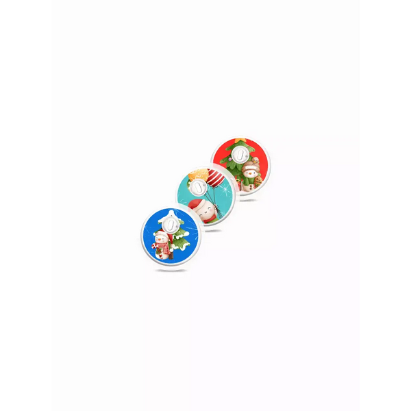 Freestyle Libre 3 Sensor Stickers - Christmas Edition, festive designs on CGM.