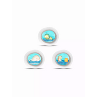 Dexcom G7 Summer Edition stickers with vibrant beach and ocean themes.