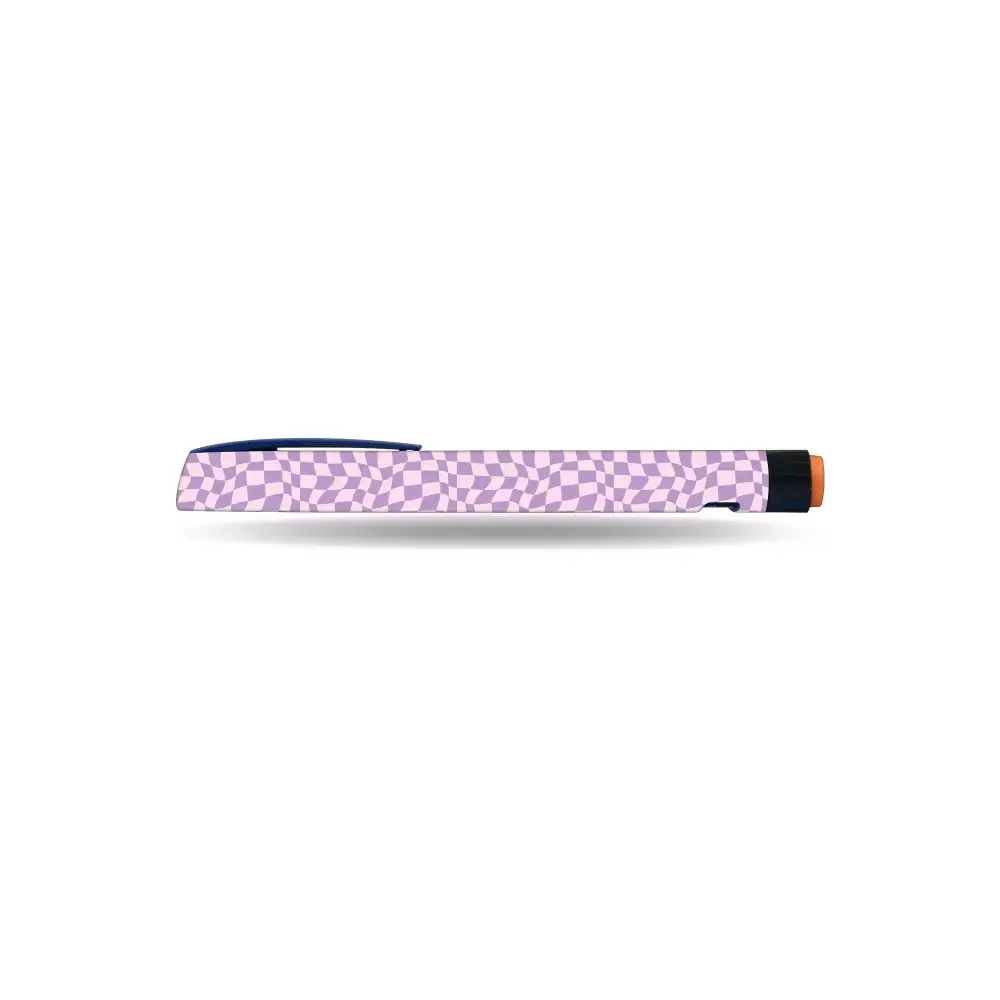 Y2K collection sticker for NovoRapid Flexpen with retro geometric design.