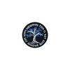 Viking-inspired embroidered diabetes awareness iron-on patch with Norse rune design.