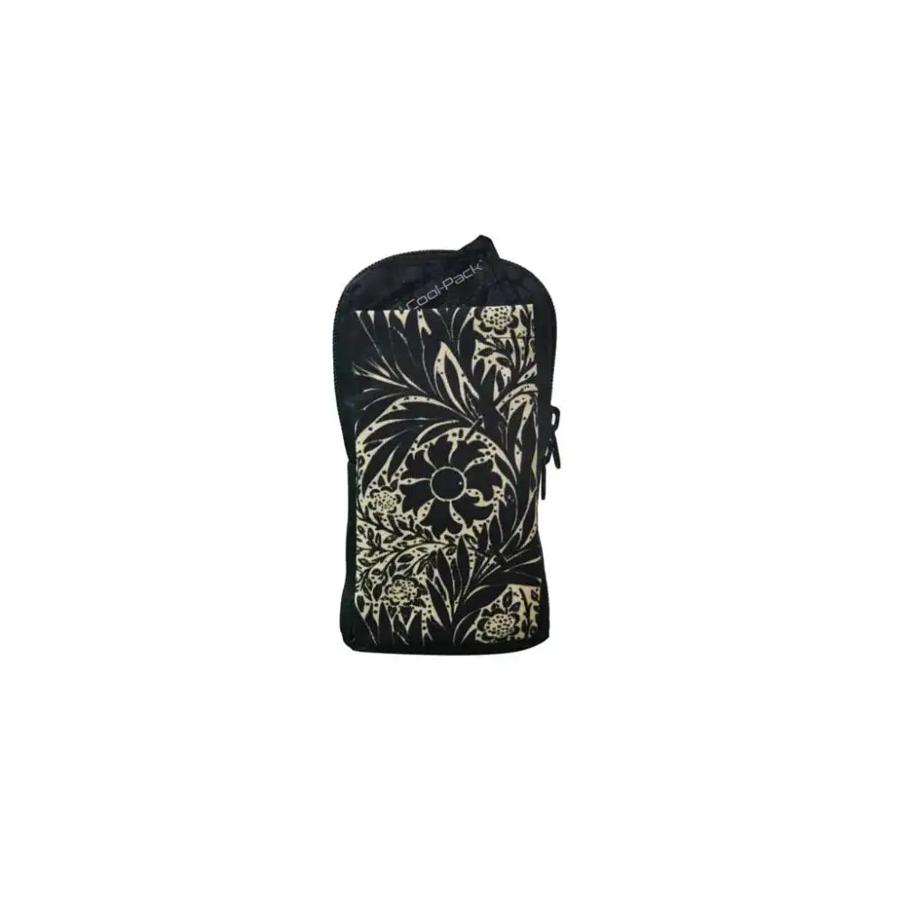 Vertical Dia-Insulin Pump Case with floral design, fits MiniMed Medtronic, YpsoPump, DANA, Tandem t:slim X2, compatible with belts, includes Dia-Cool pack.