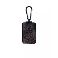 Compact pouch for insulin pump with carabiner attachment, designed for Tandem Mobi and t:slim X2 insulin pumps.
