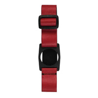 The Freestyle Libre 2 Armband in red, showcasing the adjustable strap and cgm holder.