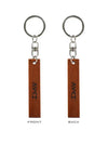 "T1 Diabetes" nyckelring i trä I>∧∨ - Kaio-Key Hanger