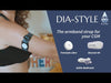 Dexcom G6 sensorjusterbart armband i en plåtask med 5 klistermärken - Dia-Style Special Edition ENFÄRGADE FÄRGER