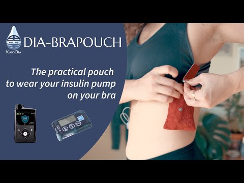 BH-ficka för insulinpump, Dia-BraPouch Spacy Lacy