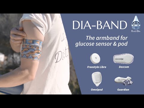 Armband för glukossensor & plåsterpump, Dia-Band Nightnday