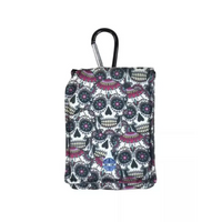Insulin pump pouch for kids with cooling system, Dia-Pouch KIDS, skull print design.