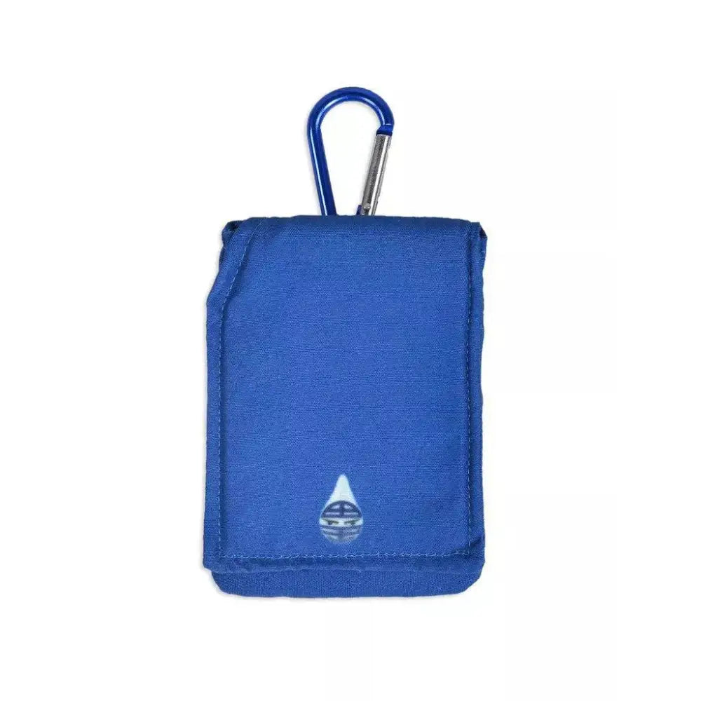 Insulin pump cooling pouch with carabiner, blue color - Dia-Pouch PLAIN COLORS.