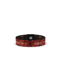 Reversible Diabetes Awareness Wristband with message, 1.5cm height.
