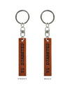 "T1 Diabetes" nyckelring i trä I>∧∨ - Kaio-Key Hanger
